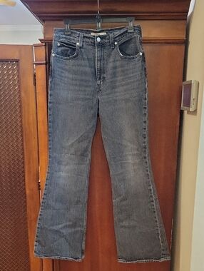 Levi’s | 70s High Flare Jeans Black Acid Wash - Women's Size 29 Waist 32 Length